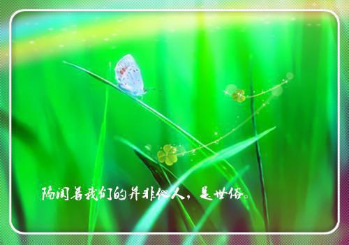 【热】感悟人生的经典句子